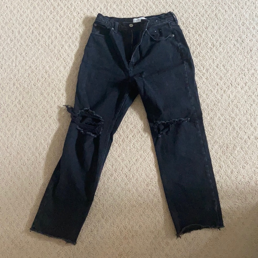 Abercrombie Ankle Straight Ultra High Rise Jean